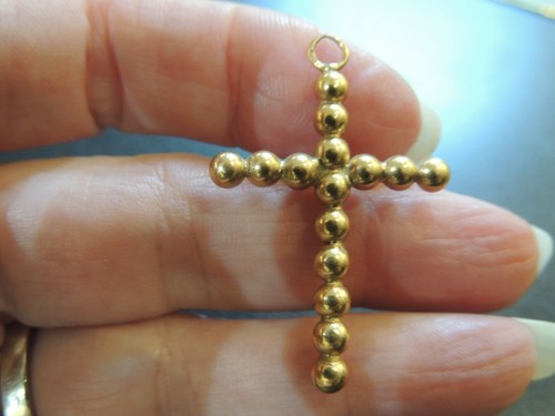 Croix ancienne boules double - croix,