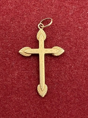 Pendentif croix ancienne or - croix, en