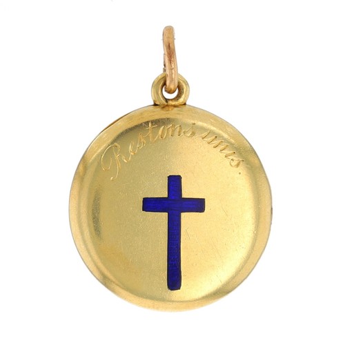 Jaune victorien croix - jaune,